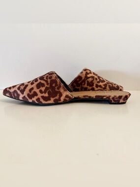 ComfortView Leopard Print Slip-On Women’s Flats - Brown size 12W